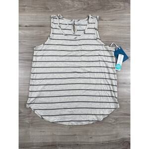 Market & Spruce Merrit One Pocket Knit Tank Off-White Large‎